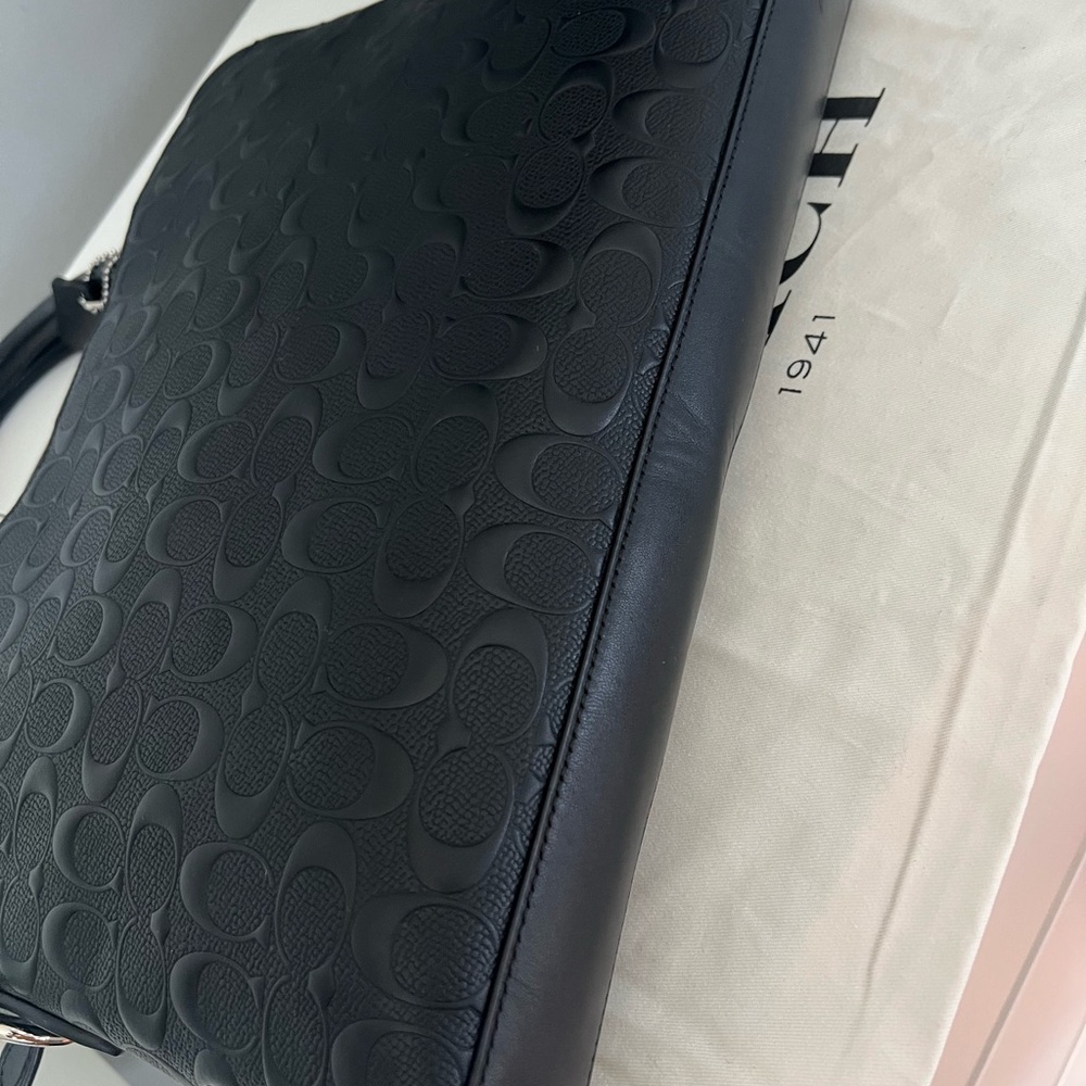 COACH BECKETT PORTFOLIO BRIEF IN SIGNATURE LEATHER - Picture 4 of 10